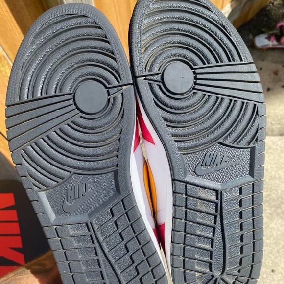 Jordan 1 High Retro Fusion Size 10.5 Mens Shoes are Pre Loved OG Box - Picture 7 of 7